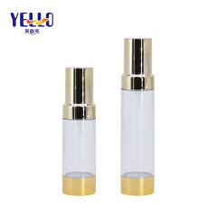 50ml 30ml Golden Press Pump Airless Vacuum Essence Lotion Bottles