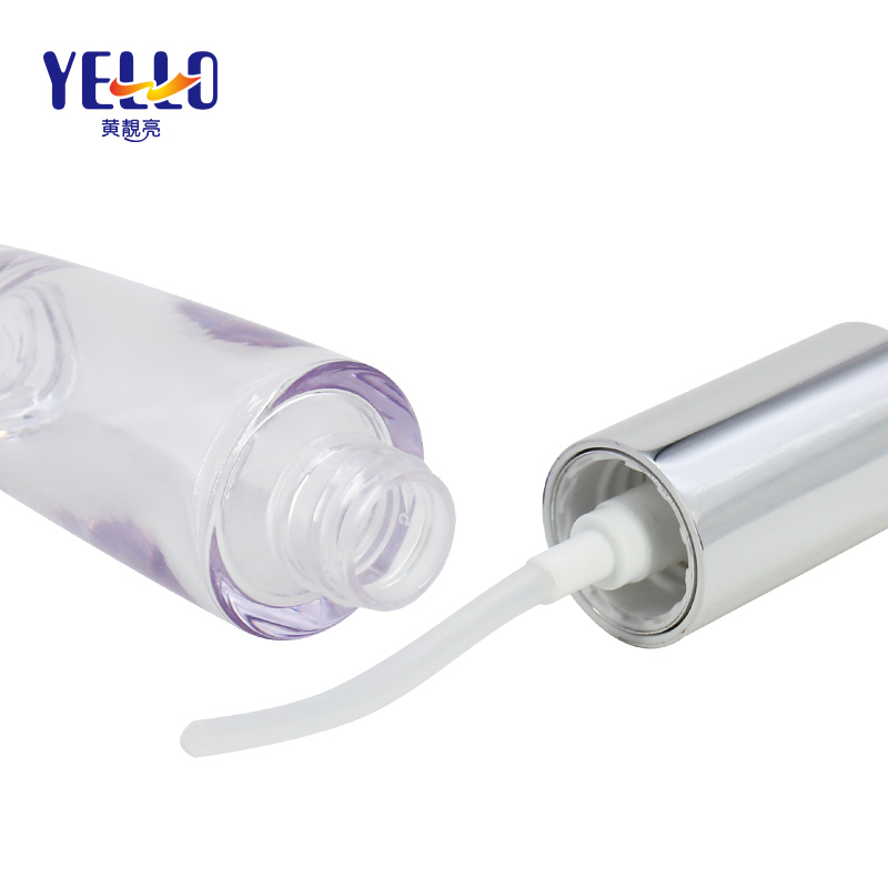 Custom Private Logo 20ml Eco Refillable Lotion Bottle With Silver Pump