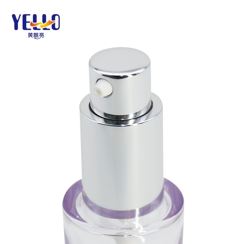 Custom Private Logo 20ml Eco Refillable Lotion Bottle With Silver Pump