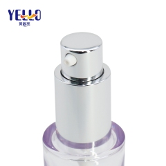 Custom Private Logo 20ml Eco Refillable Lotion Bottle With Silver Pump