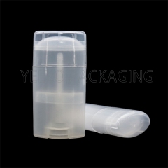 Transparent 30g Twist Up Deodorant Tubes Container For Cosmetic Packaging