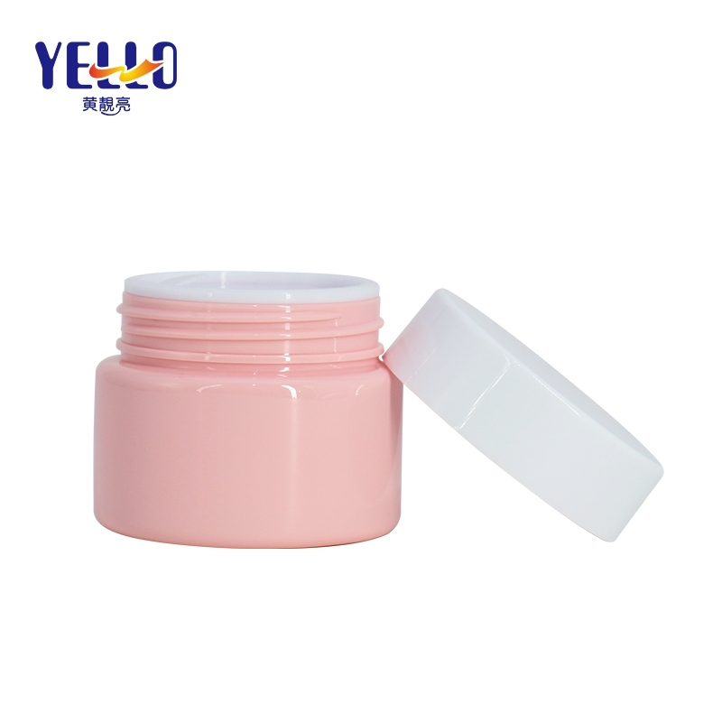 15g 30g Pink Color Empty PET Double Wall Cosmetics Plastic Jar