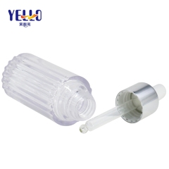 Unique Shape 0.5oz 1 oz Clear Flat Round PETG Bottle with Dropper