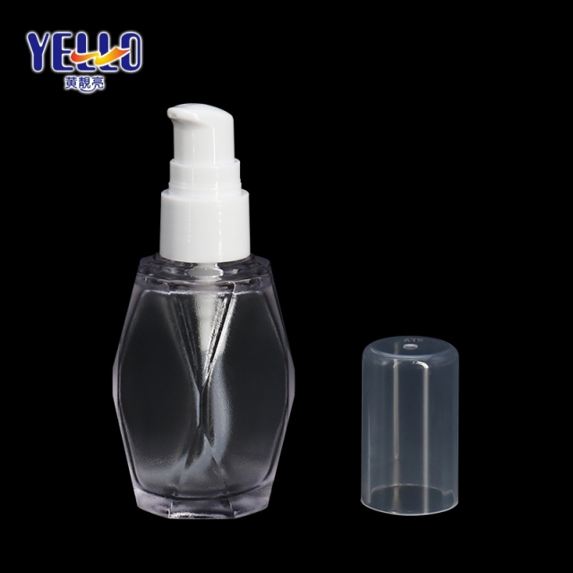 Unique Diamond Shape bottle Thick Wall Lotion Dropper Bottles 15ml 45ml