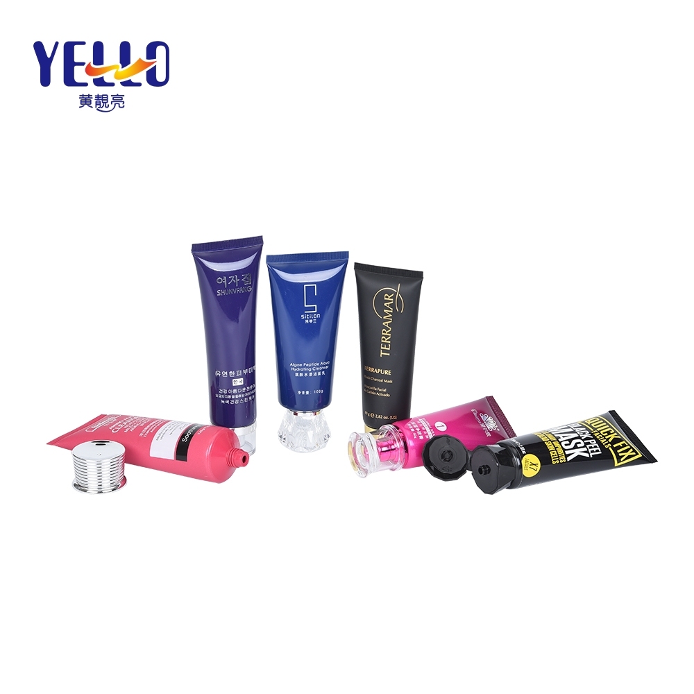 OEM Custom LDPE Cosmetic Plastic Squeeze Tubes With Special Caps Wholesale