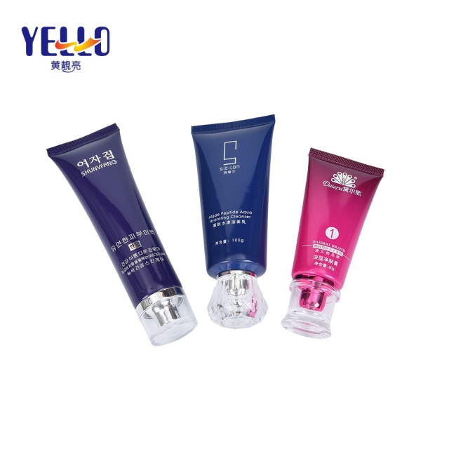 OEM Custom LDPE Cosmetic Plastic Squeeze Tubes With Special Caps Wholesale