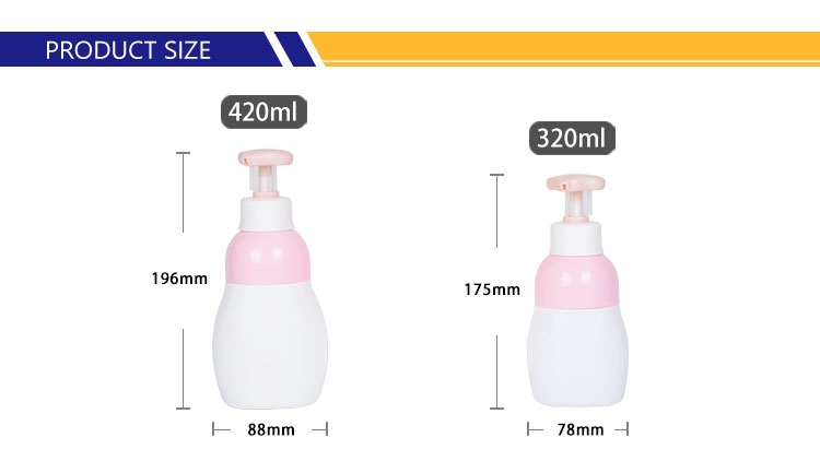HDPE Plastic Empty Shampoo Bottles