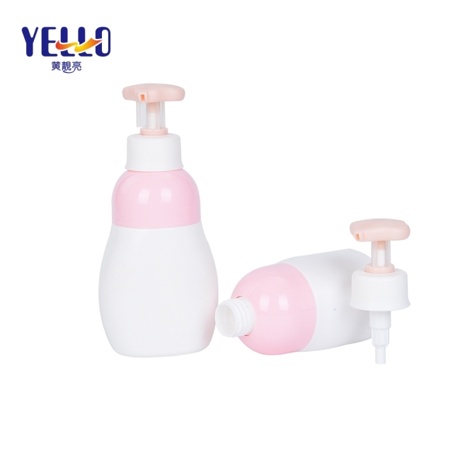 HDPE Plastic Empty Shampoo Bottles For Children , Fanny Shape Lotion Container