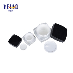 15gr 50gr Empty Square Face Cream Jar Packaging With Screw Lids