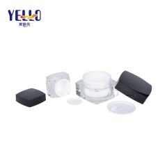 15gr 50gr Empty Square Face Cream Jar Packaging With Screw Lids