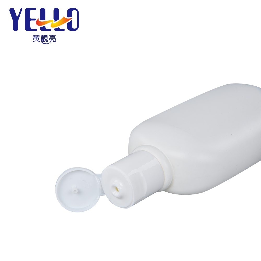 200Ml HDPE Plastic Matte White Shampoo Bottle With Disc Top Cap