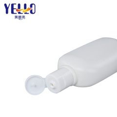 200Ml HDPE Plastic Matte White Shampoo Bottle With Disc Top Cap