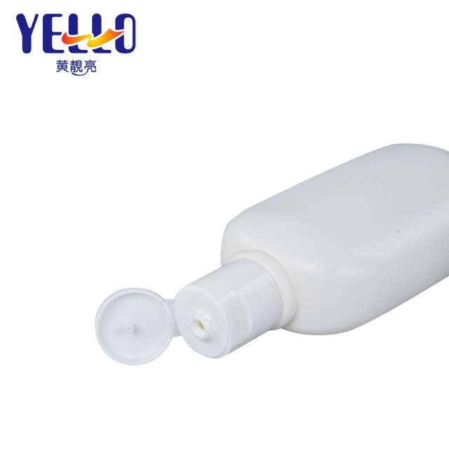 200Ml HDPE Plastic Matte White Shampoo Bottle With Disc Top Cap
