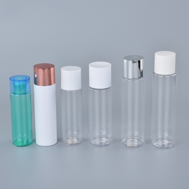 Cylinder Plastic Empty Cosmetic Bottles For Skin Toner And Lotion