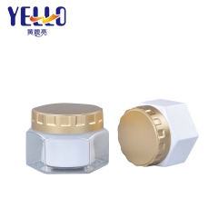 Custom Hexagonal Cosmetic Empty Cream Pot Jar 50ml 100ml