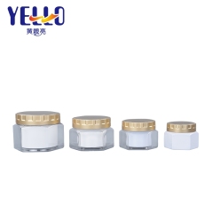 Custom Hexagonal Cosmetic Empty Cream Pot Jar 50ml 100ml
