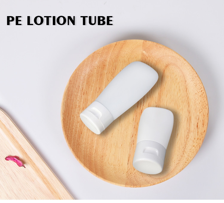 White PE Plastic Plastic Cosmetic Container