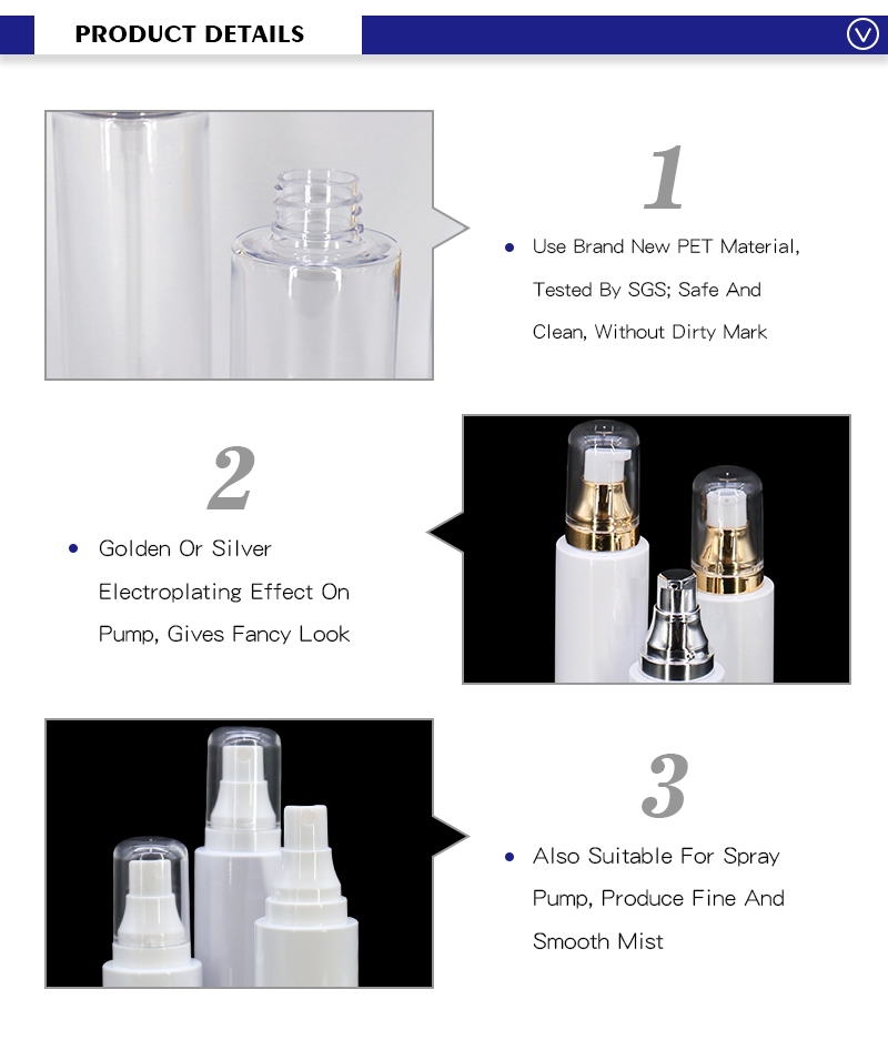 Empty Plastic Cosmetic Spray Bottle