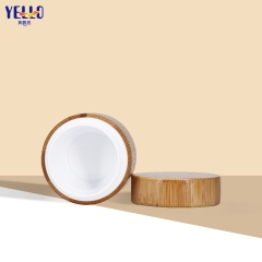 Eco Friendly Bamboo Wooden Cosmetic Cream Jars 30ml 50ml With Lids