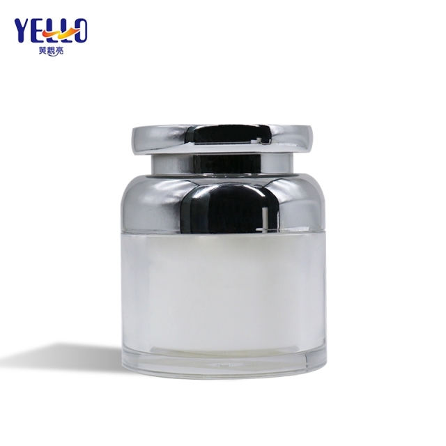 Custom 30g Empty Acrylic Cosmetic Plastic Jars With Lid For Cream