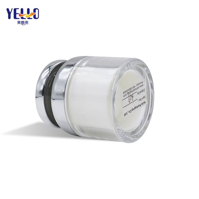 Custom 30g Empty Acrylic Cosmetic Plastic Jars With Lid For Cream