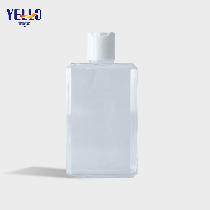 Custom Square Eco Cosmetic Shampoo And Conditioners Bottle Clear Empty