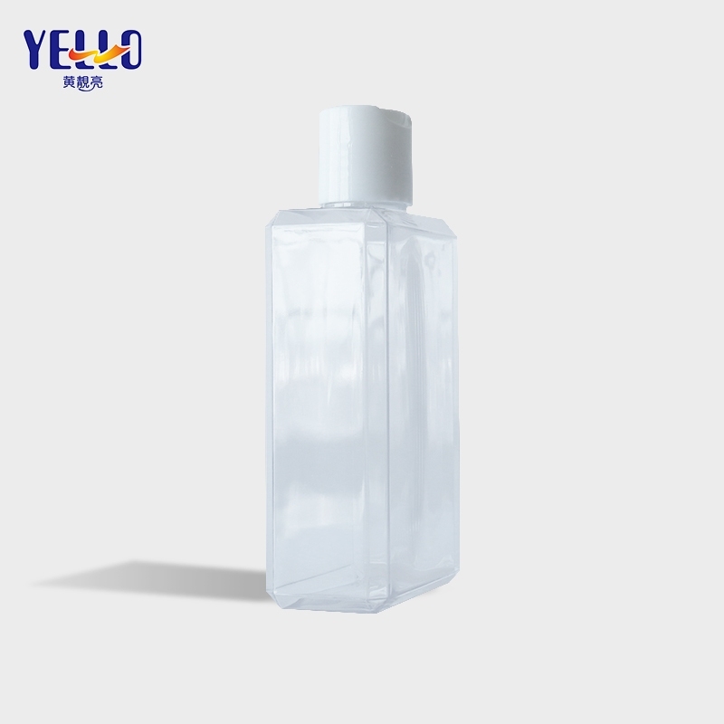 Custom Square Eco Cosmetic Shampoo And Conditioners Bottle Clear Empty
