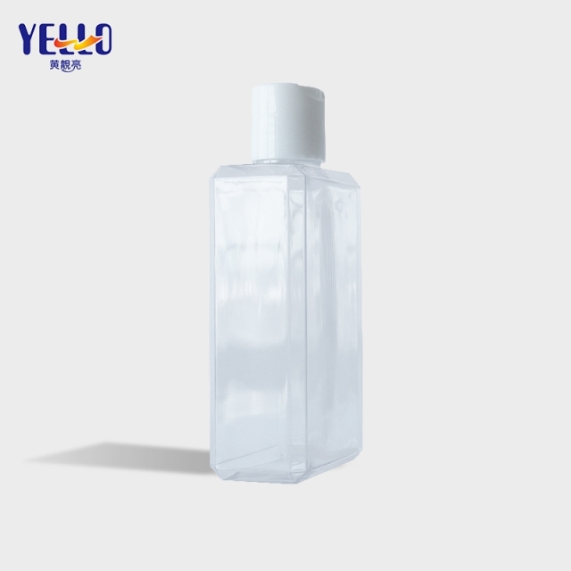 Custom Square Eco Cosmetic Shampoo And Conditioners Bottle Clear Empty