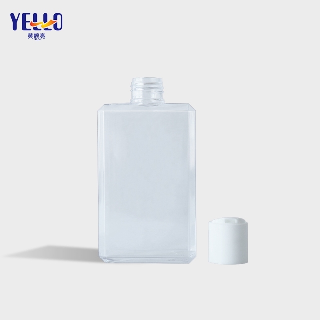 Custom Square Eco Cosmetic Shampoo And Conditioners Bottle Clear Empty