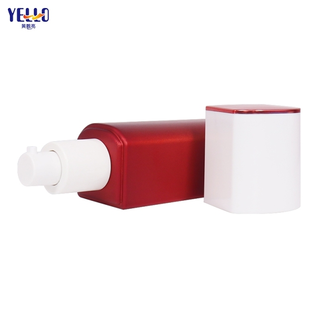 Luxury Red Glass Cosmetic Jars Containers For Creams And Lotion Bottles