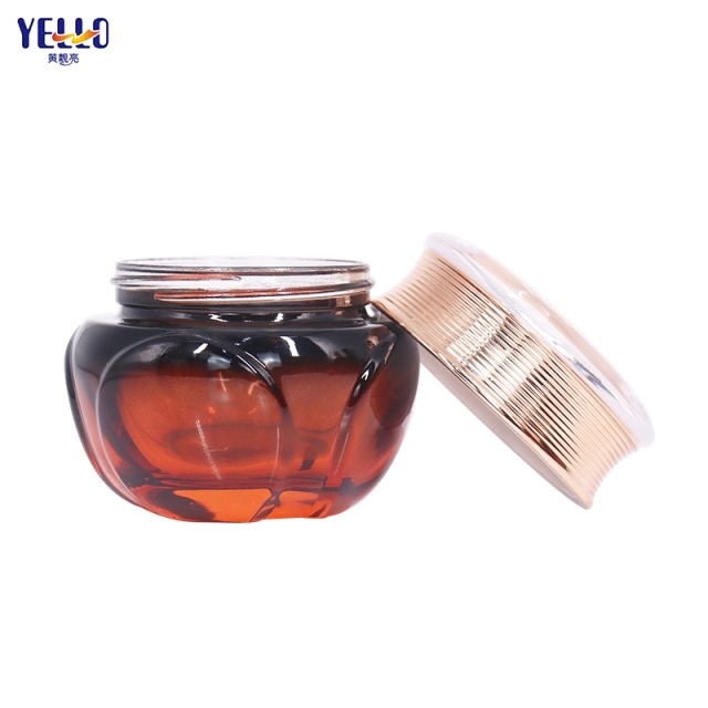 New Design Cosmetic Glass Jars With Lids And Cosmetic Pump Bottle
