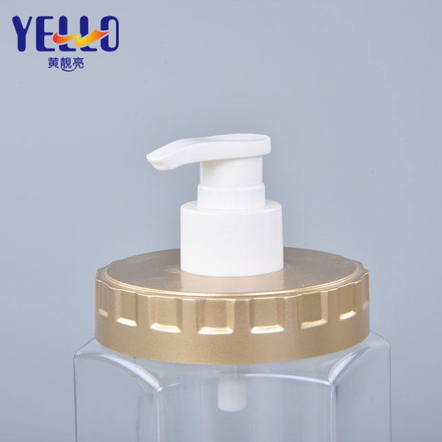 Hexagonal Double Wall Lotion Bottles, Luxury PET Shampoo Bottle