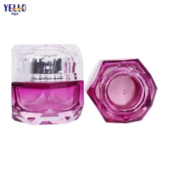 Luxury Glass Cosmetic Jars With Lids And Lotion Pump Bottle Set
