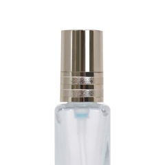 Wholesale Square 25ml Cosmetic Glass Cream Bottles With Gold Pump
