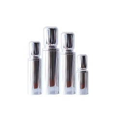 OEM Custom Luxurious Silver Glass Lotion Bottles And Face Cream Jar