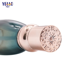 Gradient Color Glass Lotion Bottle With Pump And Elegant Cosmetic Cream Jar