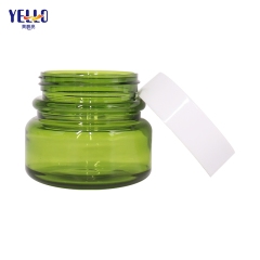 Green Cosmetic Lotion Pump Dispenser Bottles And Cosmetic Cream Jars