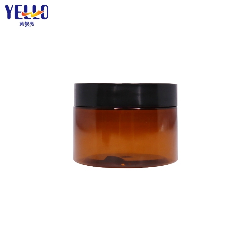 Amber Cream Jar Spray Foam Dropper Shampoo Bottle Cosmetic Tube Set