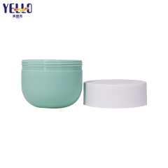 Green Refillable Empty Cosmetic Jar And Lotion Container Bottle With Pump