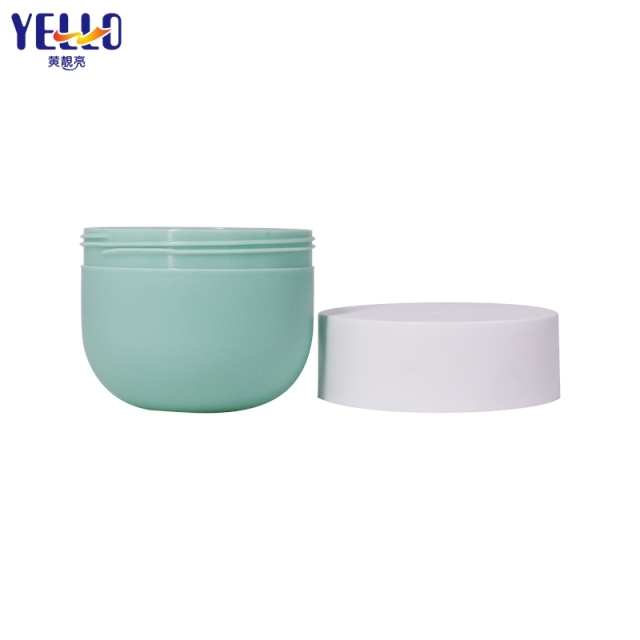 Green Refillable Empty Cosmetic Jar And Lotion Container Bottle With Pump