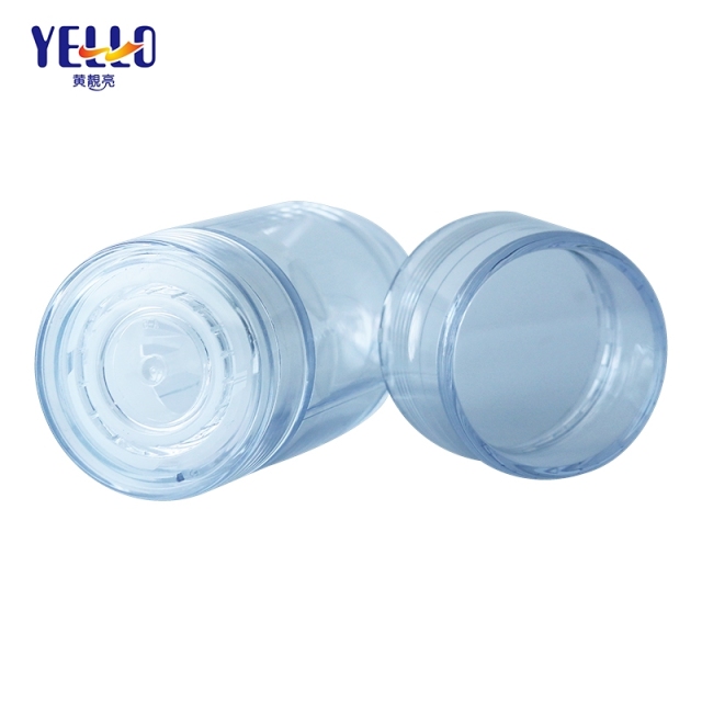 Refillable Plastic Clear Cylinder Deodorant Stick Empty Containers