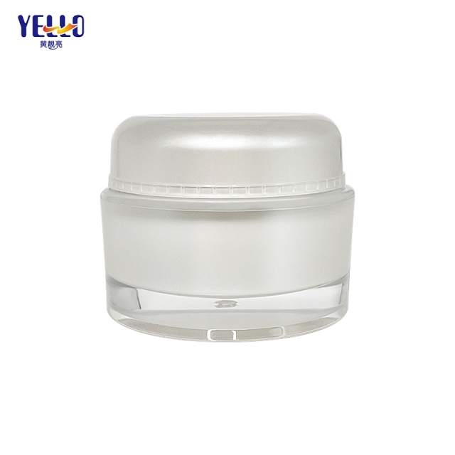 30 gm 50 gm Acrylic Cream Jars With Lids / Plastic Cosmetic Containers