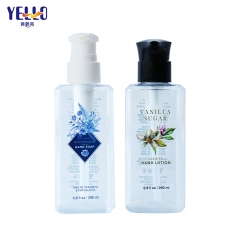 Decorative Reusable Clear Square Shampoo Dispenser Bottles For Shower