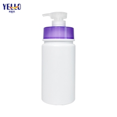 PE Travel Refillable Shampoo And Conditioner Bottles With Purple Pump