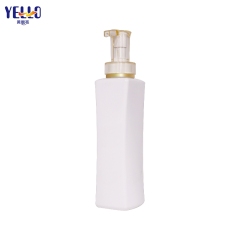 White Square Body Wash Shampoo And Conditioner Dispenser Bottles 10oz