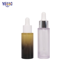 Custom 20ml 30ml Serum Bottles, 1 oz Empty Plastic Oil Dropper Bottles