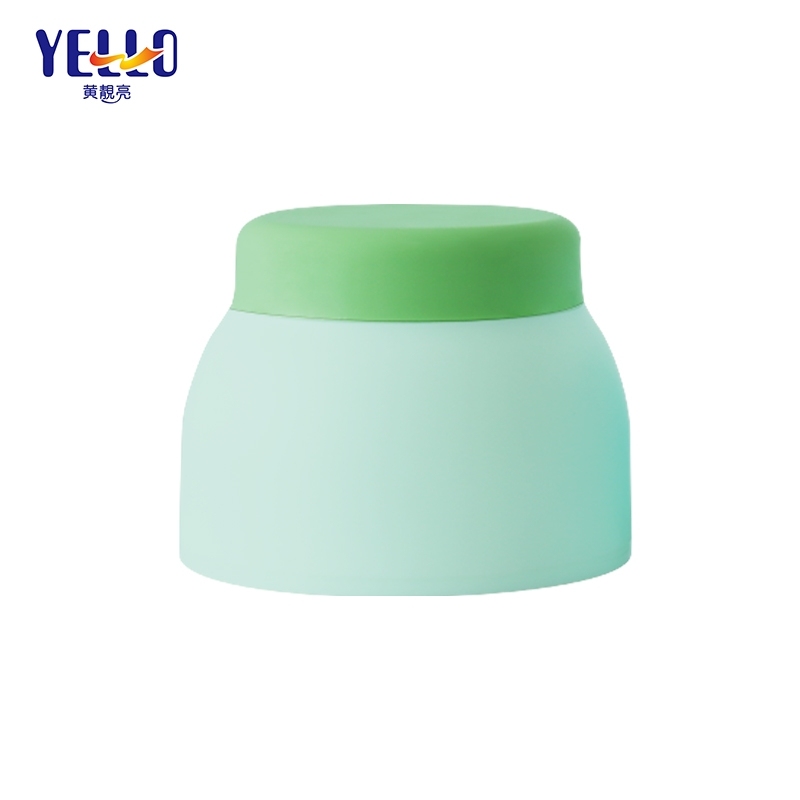 Fancy Matte Green 50ml Plastic Cosmetic Cream Jar Packaging