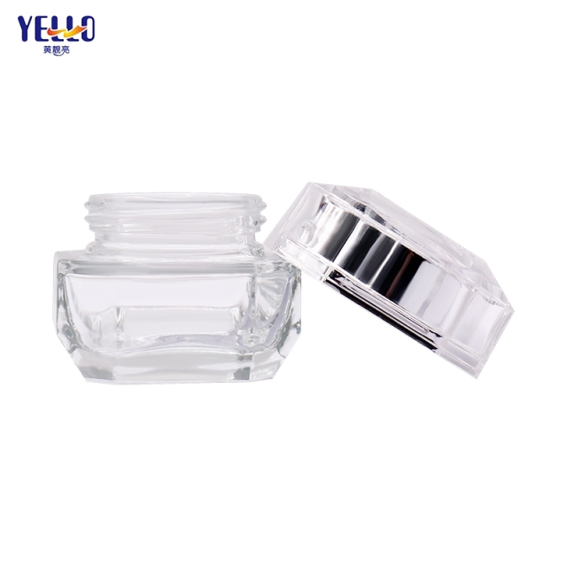 Recycled Glass Lotion Dispenser Bottles And Frosted Cream Jar With Lid