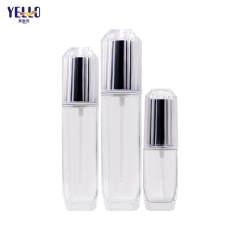 Recycled Glass Lotion Dispenser Bottles And Frosted Cream Jar With Lid