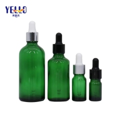 10ml 20ml 50ml Empty Round Glass Dropper Bottles For Serum Essence